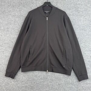 Matinique Macallum Sweater Jacket Mens 2XL Black Modal Blend Full Zip